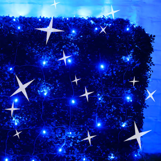 4’ x 6’ Blue 5mm LED Smooth Fade DreamSpark Net Lights - Christmas Lights