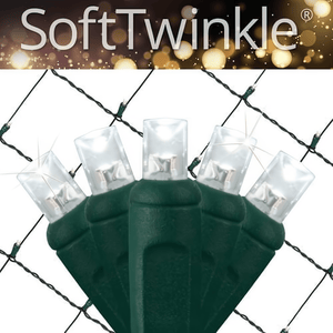 4' x 6' Cool White 5mm LED Christmas SofTwinkle Net Lights Christmas Lights Wintergreen Corporation