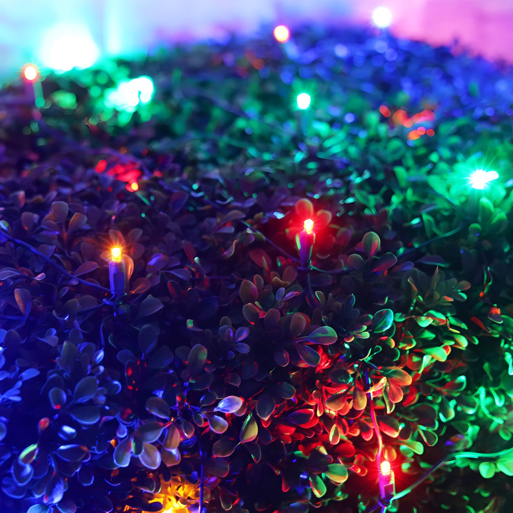4’ x 6’ Multicolor 5mm LED Christmas Net Lights - Christmas Lights
