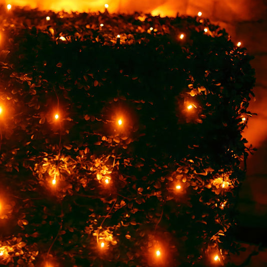 4’ x 6’ Orange 5mm LED Christmas Net Lights - Christmas Lights