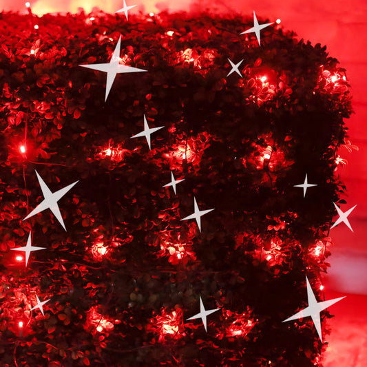 4’ x 6’ Red 5mm LED Smooth Fade DreamSpark Net Lights - Christmas Lights