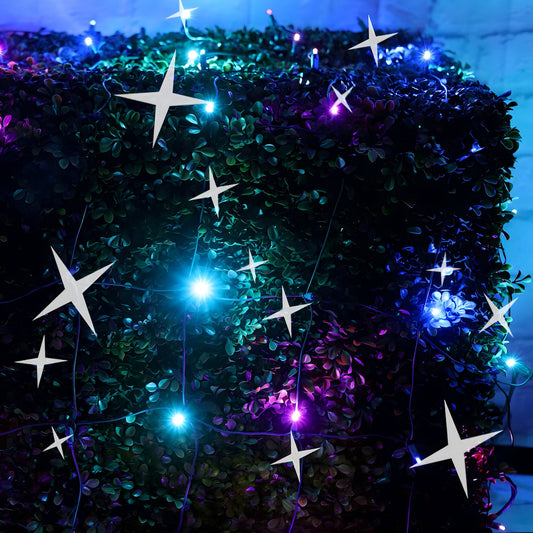 4’ x 6’ Stardust 5mm LED Smooth Fade DreamSpark Net Lights - Christmas Lights