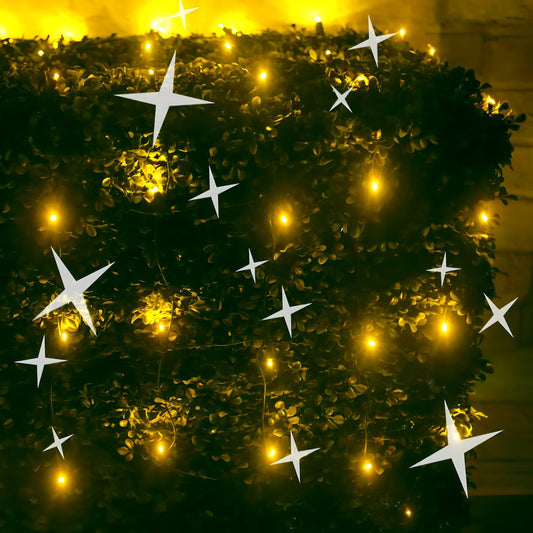 4’ x 6’ Yellow 5mm LED Smooth Fade DreamSpark Net Lights - Christmas Lights