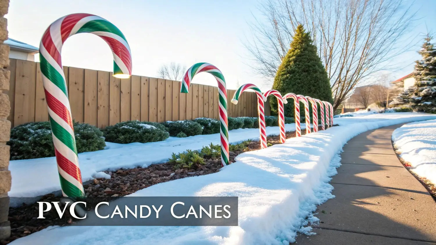 Cannes de bonbon en tuyaux PVC