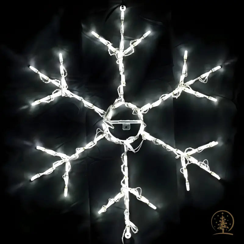 4ft Tall Let It Snow w/ RGB Lights and 6 Unique Snowflakes - Designer Series Display - Complete Scene - Wireframes
