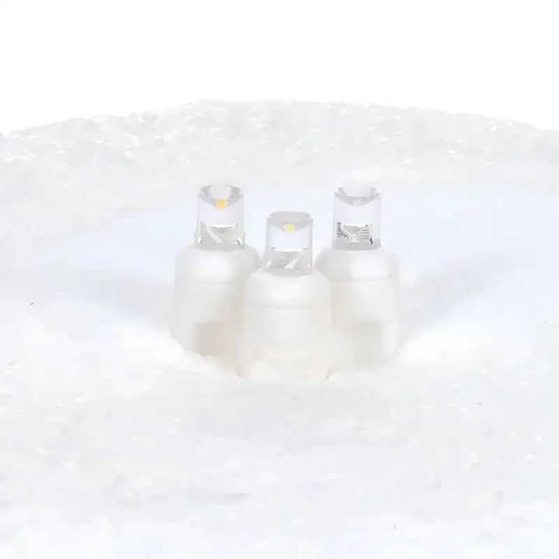 50 5mm ColorSplash Champagne Warm White Pure White Cool White LED Christmas Lights 6’’ Spacing White Wire - Christmas