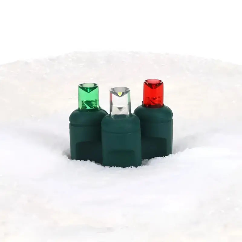 50 5mm ColorSplash Christmas Red Green Cool White LED Christmas Lights 6’’ Spacing - Christmas Lights