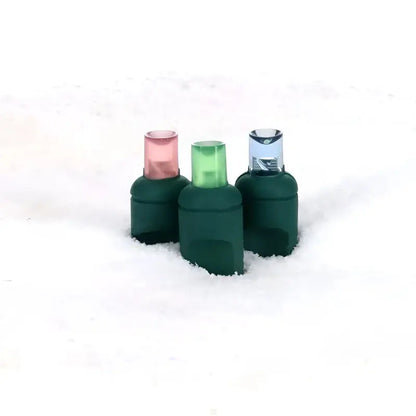 50 5mm ColorSplash Havana Teal Lime Green Pink LED Christmas Lights 6’’ Spacing - Christmas Lights