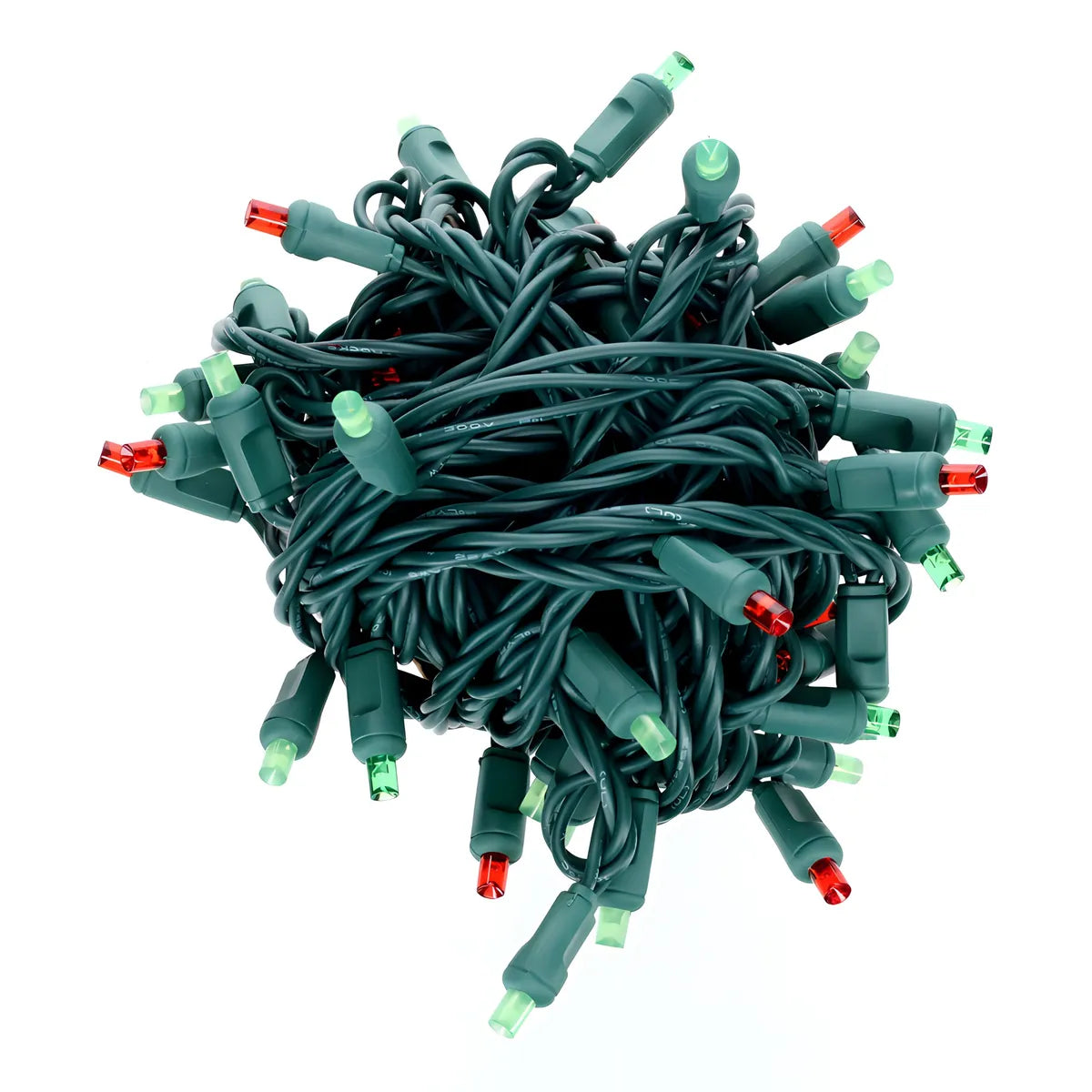 50 5mm ColorSplash Holly 5mm Multicolor LED Christmas Lights 6’’ Spacing - Christmas Lights