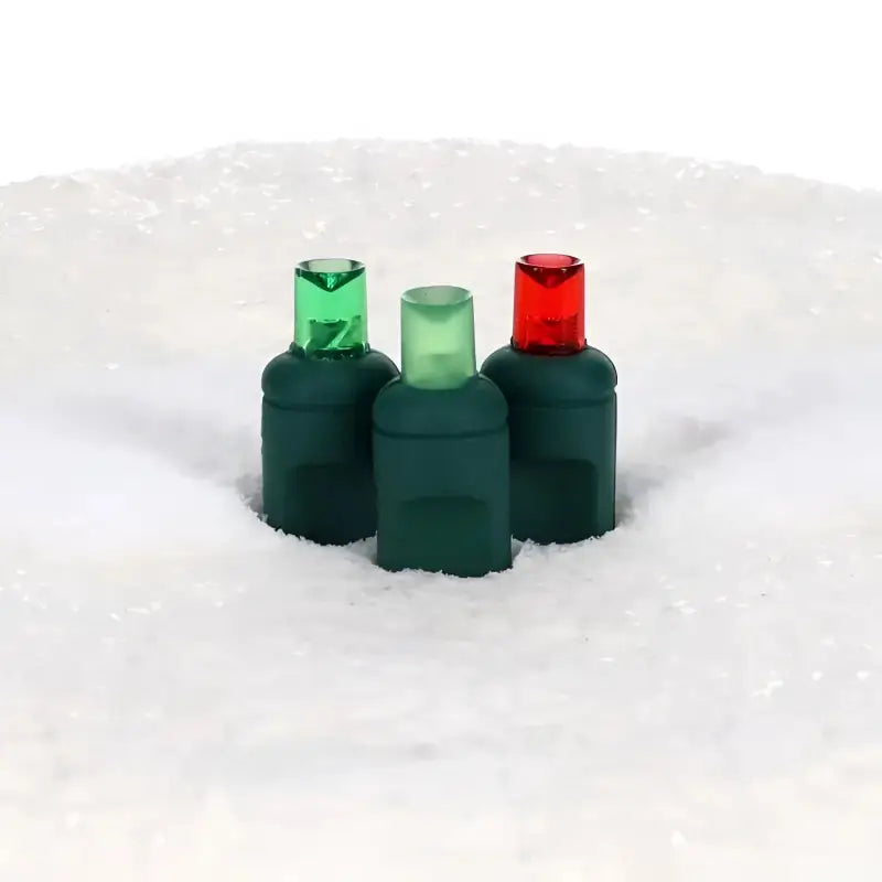 50 5mm ColorSplash Holly Red Green Lime Green LED Christmas Lights 6’’ Spacing - Christmas Lights