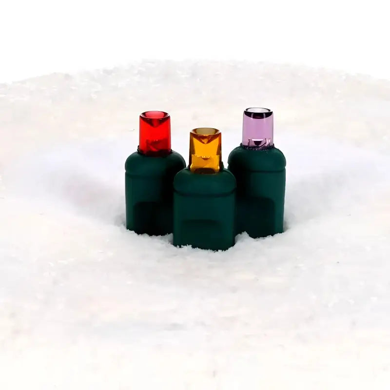 50 5mm ColorSplash Victorian Red Orange Purple LED Christmas Lights 6’’ Spacing - Christmas Lights