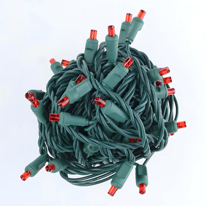 50 5mm Red SuperSpark LED Strobe Lights 6’’ Spacing - Christmas Lights