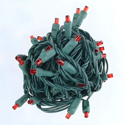 50 5mm Red SuperSpark LED Strobe Lights 6’’ Spacing Christmas Lights