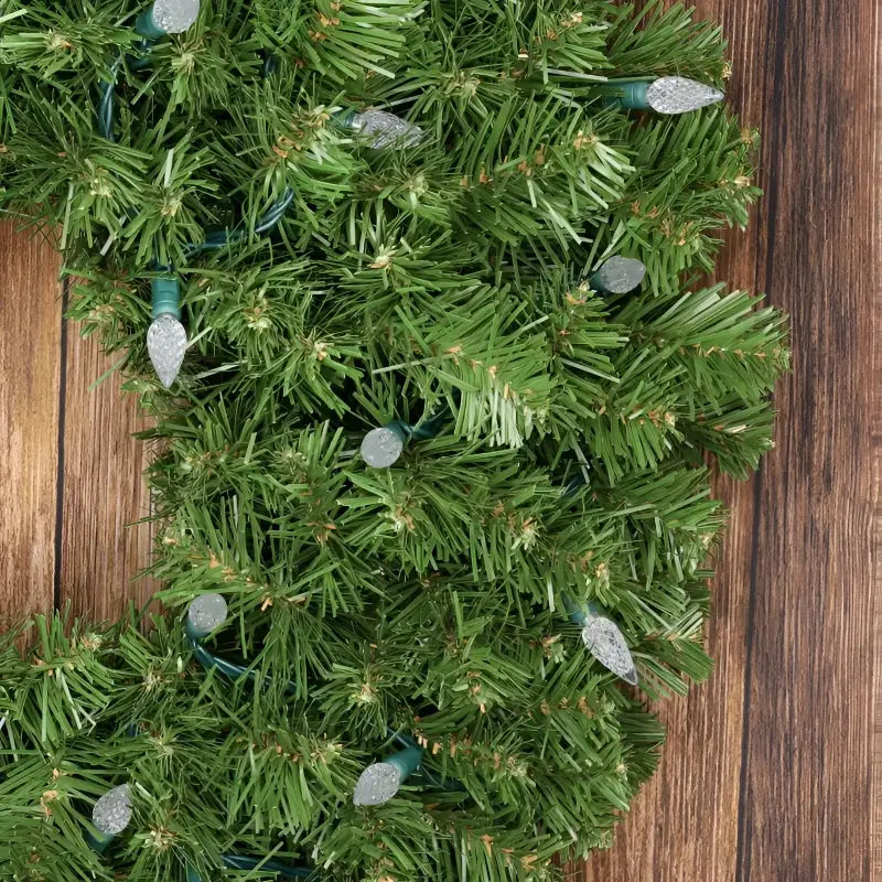 50 C6 Warm White LED Christmas Lights 4’’ Spacing - Christmas Lights