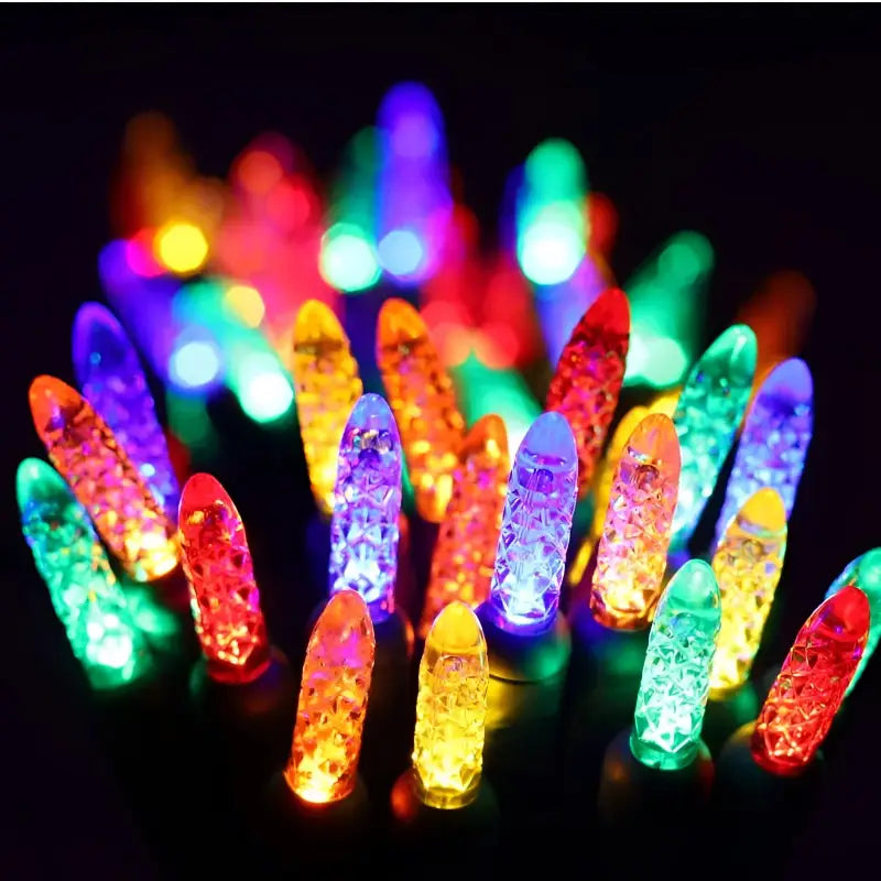 50 Multicolor LED Christmas Lights 4’’ Spacing - Christmas Lights