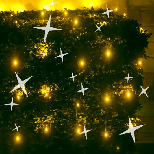 5mm 4’ x 6’ Gold DreamSpark Smooth Fade LED Net Lights - Christmas Lights