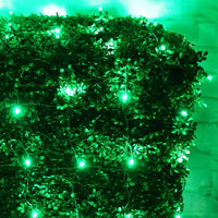 5mm 4' x 6' Green LED Net Lights, Green Wire