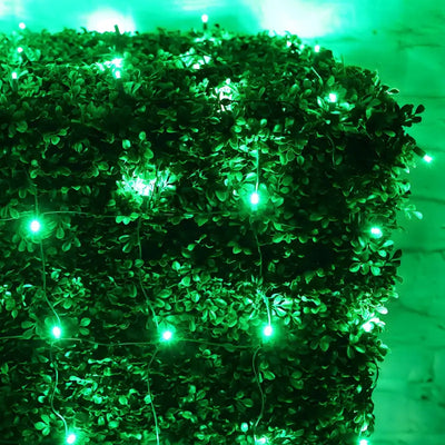Green 4 by 6 foot LED Christmas net lights