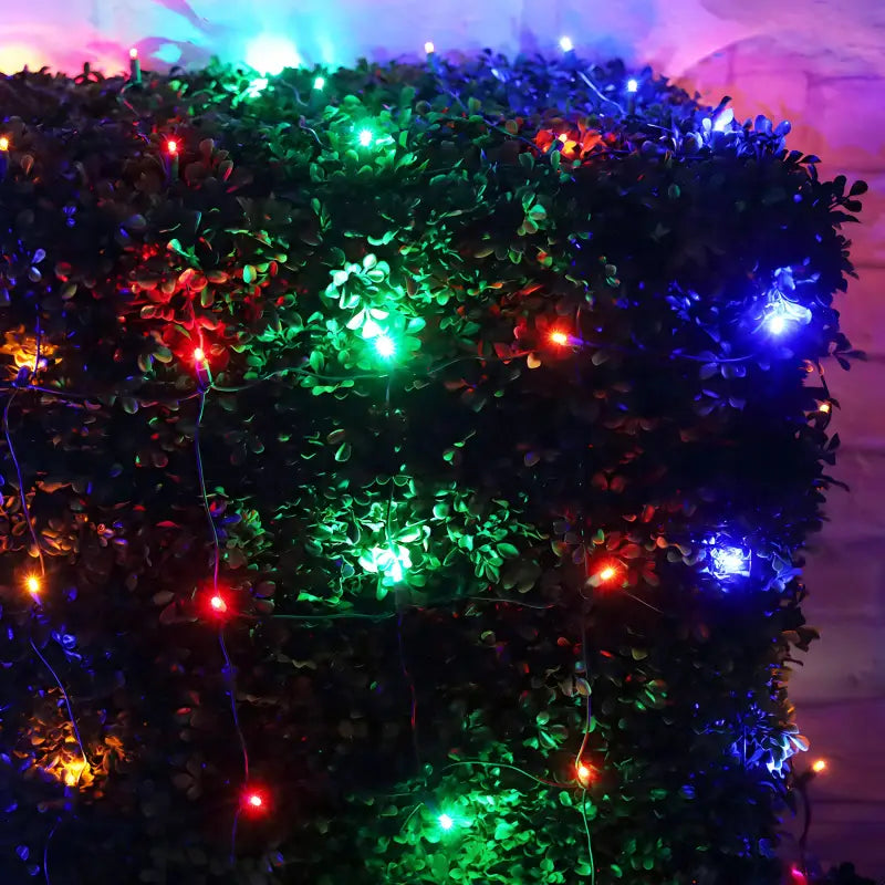 5mm 4’ x 6’ Multicolor LED Net Lights Green Wire - Christmas Lights