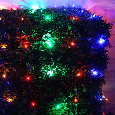 Multicolor 4 by 6 foot LED Christmas net lights