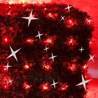 5mm 4' x 6' Red DreamSpark® Smooth Fade LED Net Lights, Green Wire
