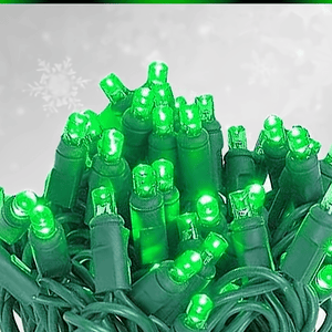 5mm LED Smooth Fade Lights, DreamSpark, Green, 70 Bulbs, 4" Spacing Christmas Lights DreamSpark