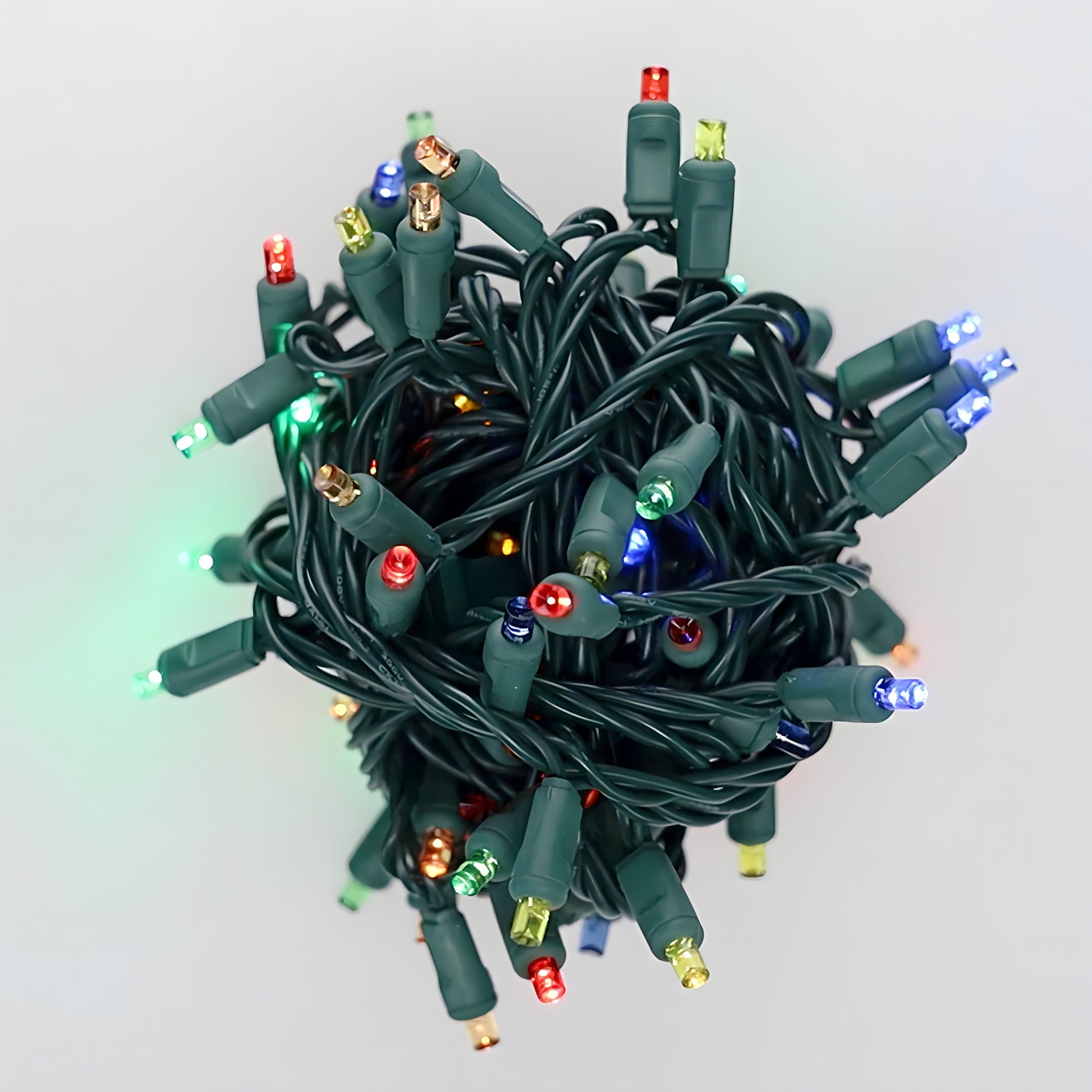5mm LED Smooth Fade Lights DreamSpark Multicolor 70 Bulbs 4’’ Spacing - Christmas Lights