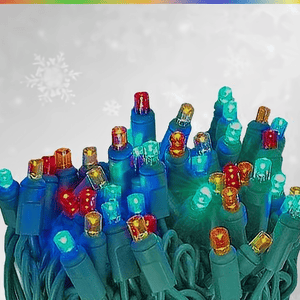 5mm LED Smooth Fade Lights, DreamSpark, Multicolor, 70 Bulbs, 4" Spacing Christmas Lights DreamSpark