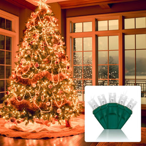6’ Christmas Tree Light String Bundle, 5mm LED, Cool White TWINKLE Christmas Lights Guanyi