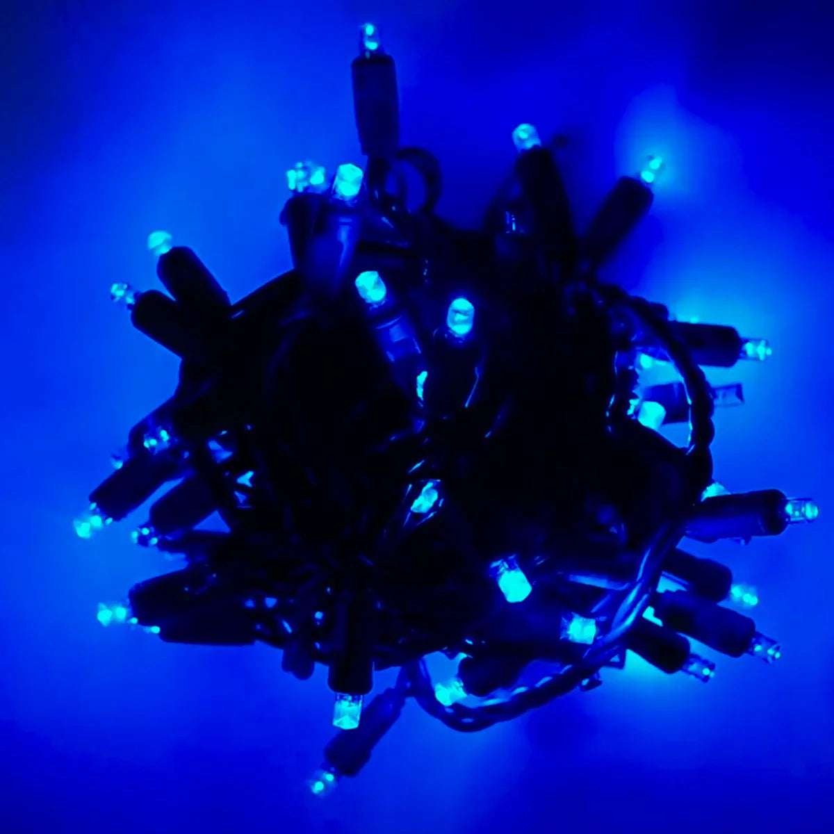 70 5mm Blue DreamSpark Slow Fade LED Christmas Lights 4’’ Spacing - Christmas Lights