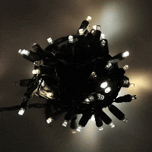 70 5mm ColorSplash Champagne - Warm White Pure White and Cool White DreamSpark® Slow Fade LED Christmas Lights 4’’