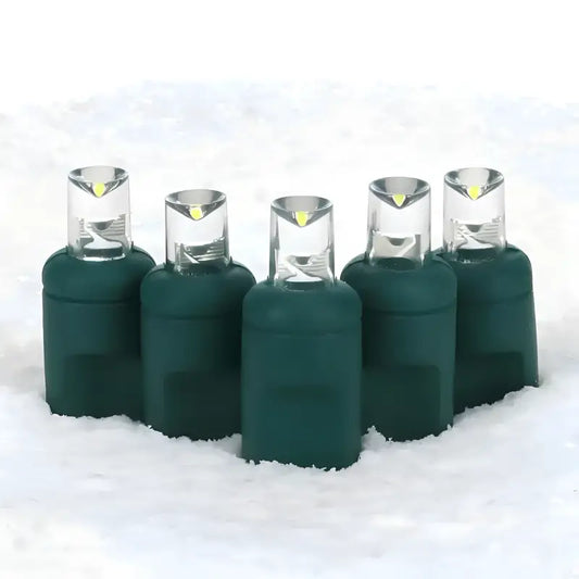 70 5mm Cool White LED Christmas Lights 4’’ Spacing - Christmas Lights