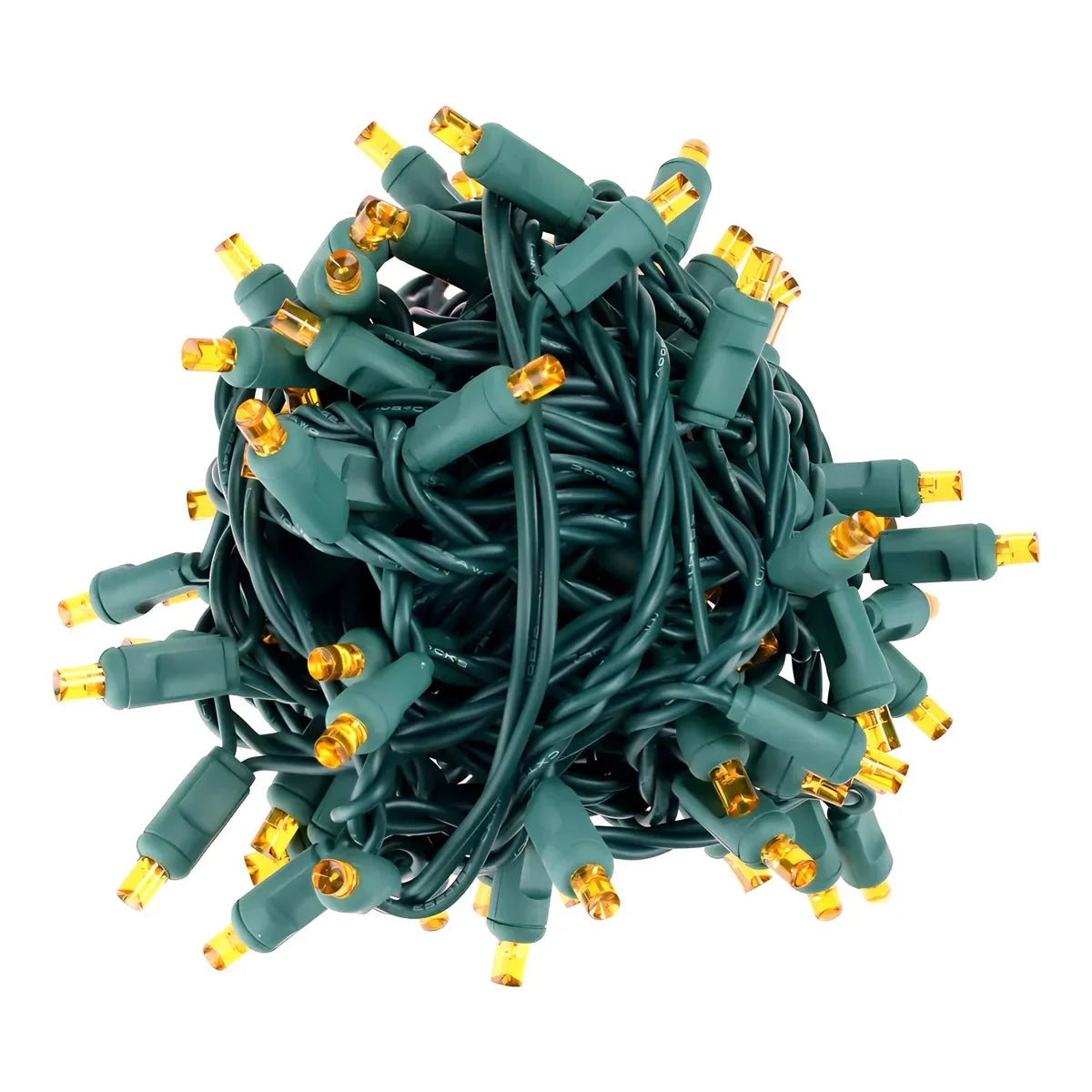 70 5mm Orange DreamSpark Slow Fade LED Christmas Lights 4’’ Spacing - Christmas Lights