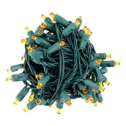 70 5mm Orange DreamSpark Slow Fade LED Christmas Lights 4’’ Spacing - Christmas Lights