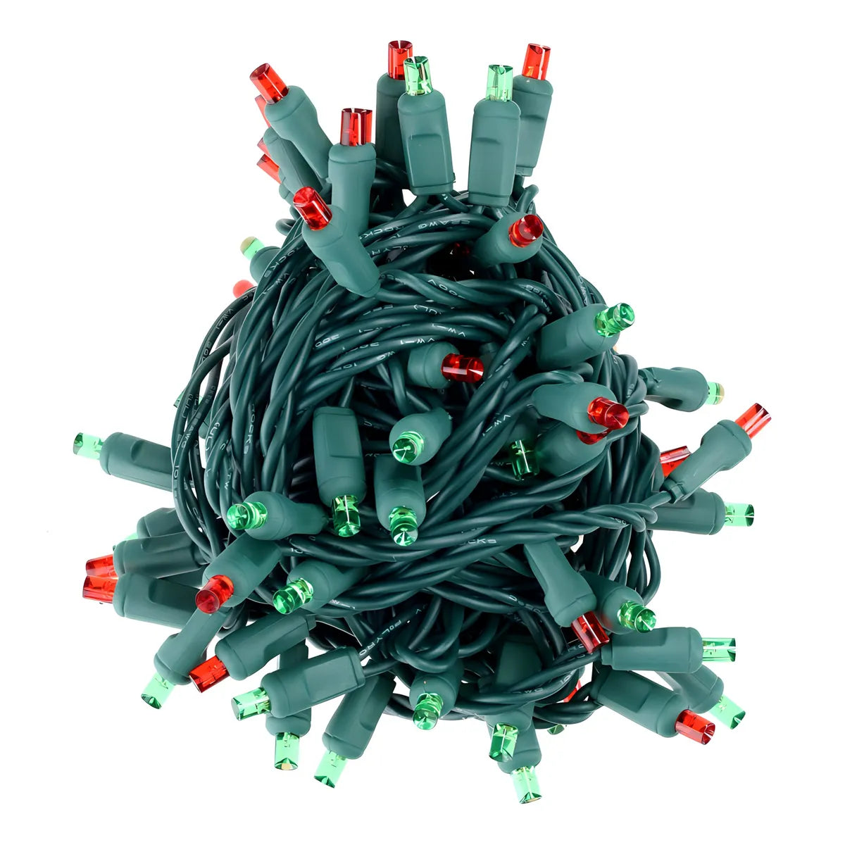 70 5mm Red Green DreamSpark Slow Fade LED Christmas Lights 4’’ Spacing - Christmas Lights