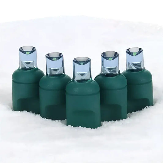 70 5mm Teal LED Christmas Lights 4’’ Spacing - Christmas Lights