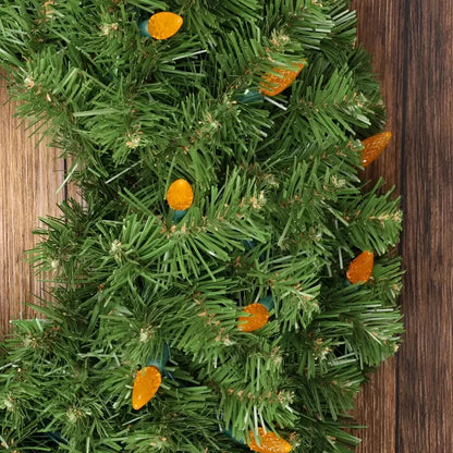 70 C6 Orange LED Christmas Lights 4’’ Spacing - Christmas Lights