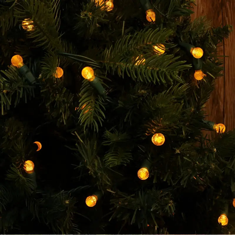 70 G12 Gold LED Christmas Lights 4’’ Spacing - Christmas Lights