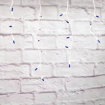 70 M5 Blue LED Icicle Lights - Christmas Lights