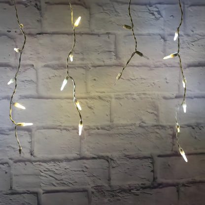 70 M5 Champagne Warm White Pure White Cool White DreamSpark Slow Fade LED Icicle Lights - Christmas Lights
