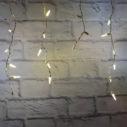 70 M5 Champagne Warm White Pure White Cool White DreamSpark Slow Fade LED Icicle Lights - Christmas Lights