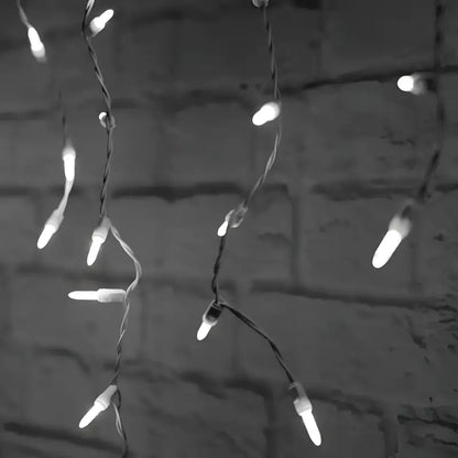 70 M5 Cool White LED Icicle Lights Christmas Lights