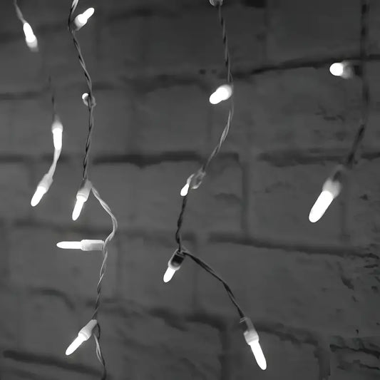 70 M5 Cool White LED Icicle Lights Christmas Lights