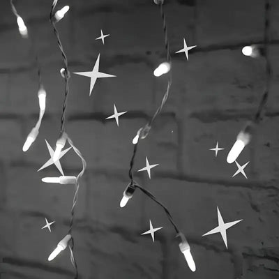 Icicle Cool White twinkle LED Christmas lights