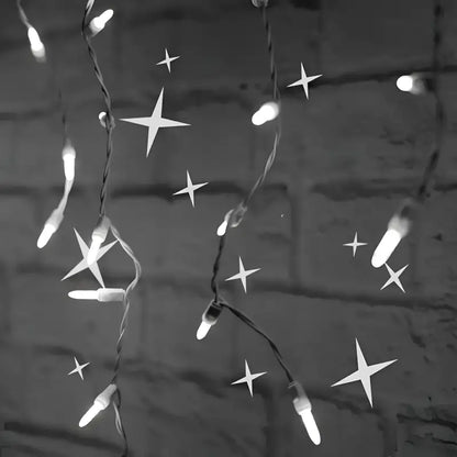 70 M5 Cool White Twinkle LED Icicle Lights Christmas Lights
