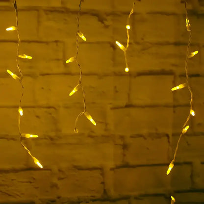 70 M5 Gold DreamSpark Slow Fade LED Icicle Lights - Christmas Lights