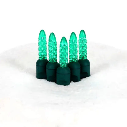 70 M5 Green LED Christmas Lights 4’’ Spacing - Christmas Lights