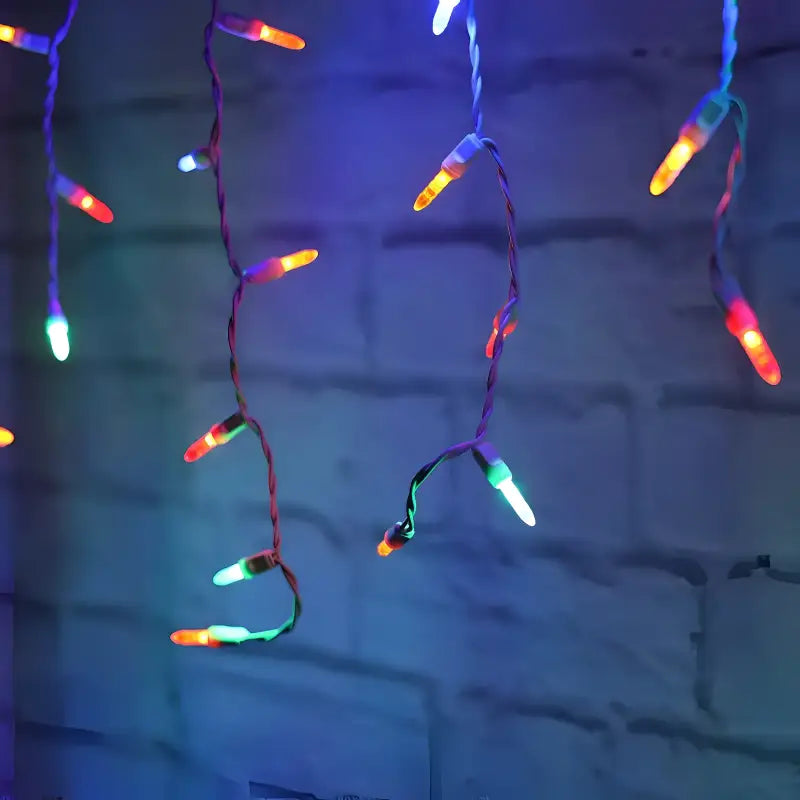 70 M5 Multicolor LED Icicle Lights Christmas Lights