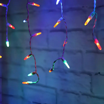 70 M5 Multicolor LED Icicle Lights Christmas Lights
