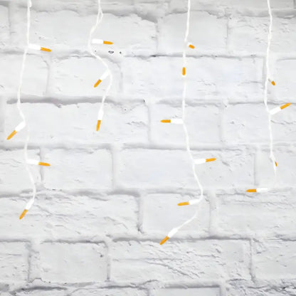 70 M5 Orange DreamSpark Slow Fade LED Icicle Lights - Christmas Lights